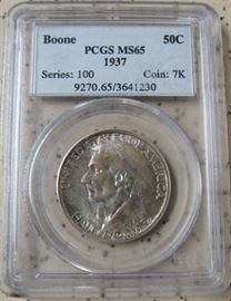 PCGS 1937 Boone Half Dollar