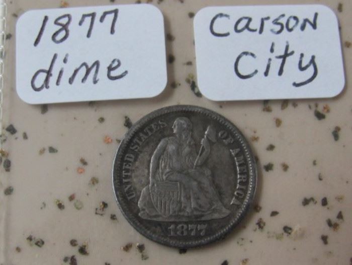 1877 Carson City Dime
