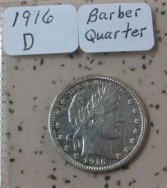 1916-D Barber Quarter