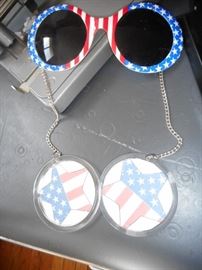 Patriotic Sunglasses..Earrings..Show your Patriotism !!