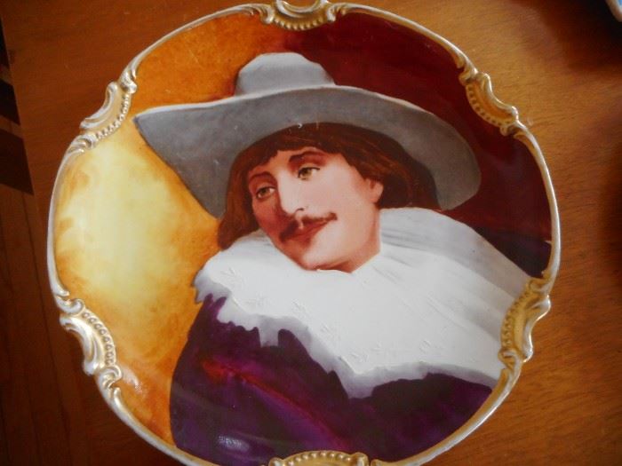 Limoges, Cornet Hand Painted Plate