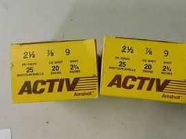 2 Boxes of Activ 20GA 7 8oz 9shot Target Load Shel ...
