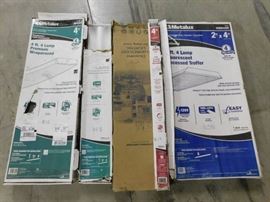 Lot of Misc Fluorescent Light Fixtures