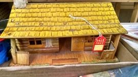 Vintage Tin Log Home etc.