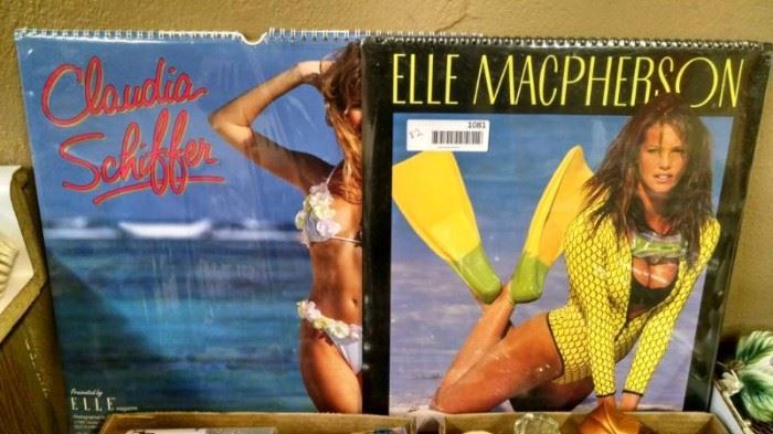2 Older Calendars NIP  Elle MacPherson, Claudia ...