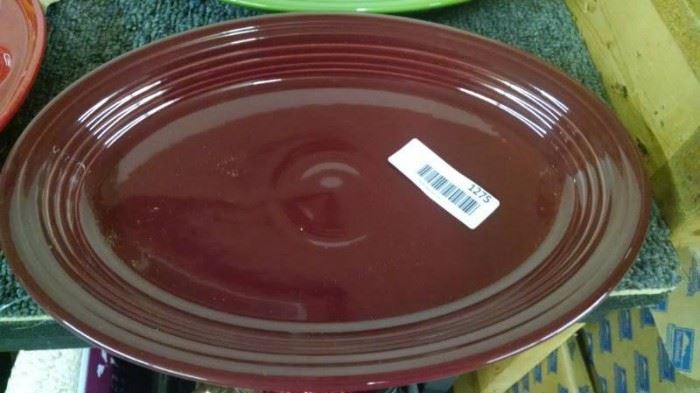 Burgundy Fiesta Serving Platter