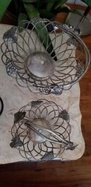 Godinger Silver Plate Decorative Baskets