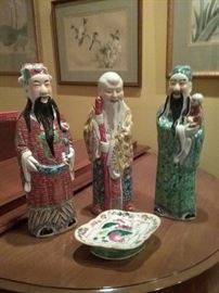 3 Oriental Figures