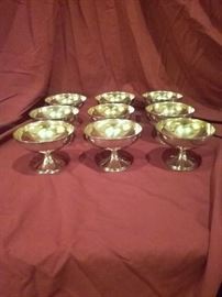 9 Sterling Sherbets