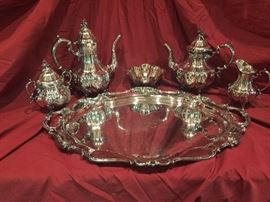 Another view of the Sterling Silver Service