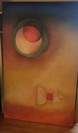 42 x 66, Wassily Kandinsky Inspired painting, artist LMB 