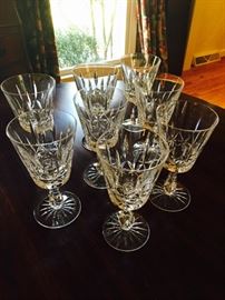 (10) Waterford Water Glasses ( 8 glasses pictured)