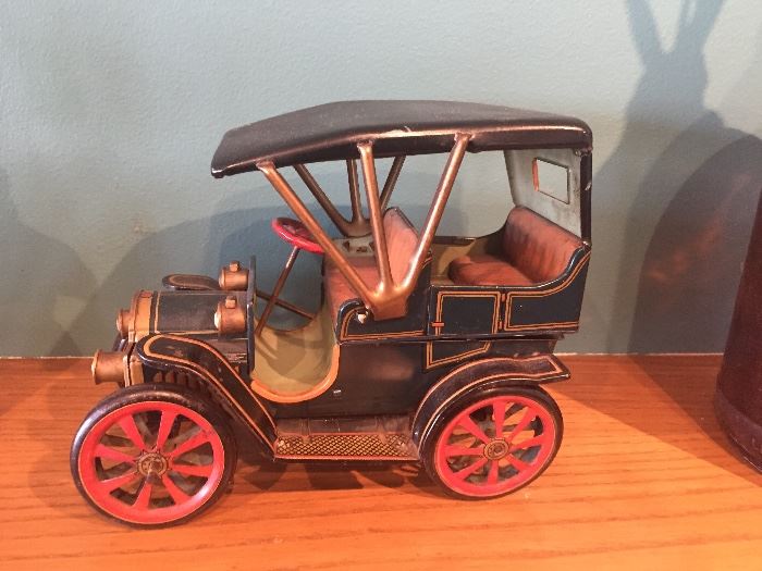 Antique wind up toy car $100