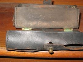 Cartridge Box, open, with stamped name/date