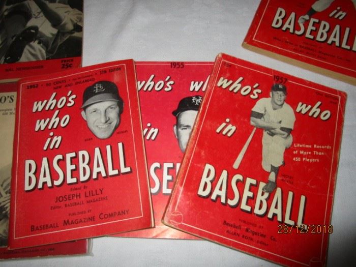 WHO'S WHO IN BASEBALL BOOKS