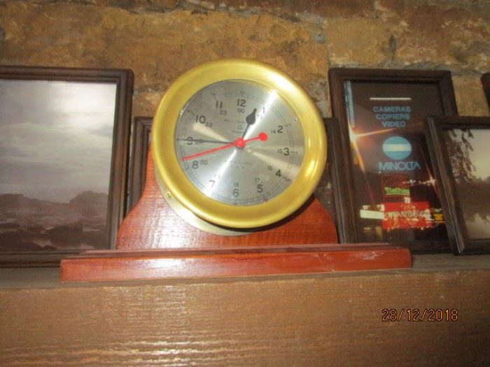 BELL COMPANY SHIP'S CLOCK QUARTZ