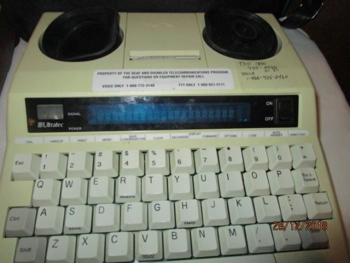 Ultratec Miniprint for Hearing impaired