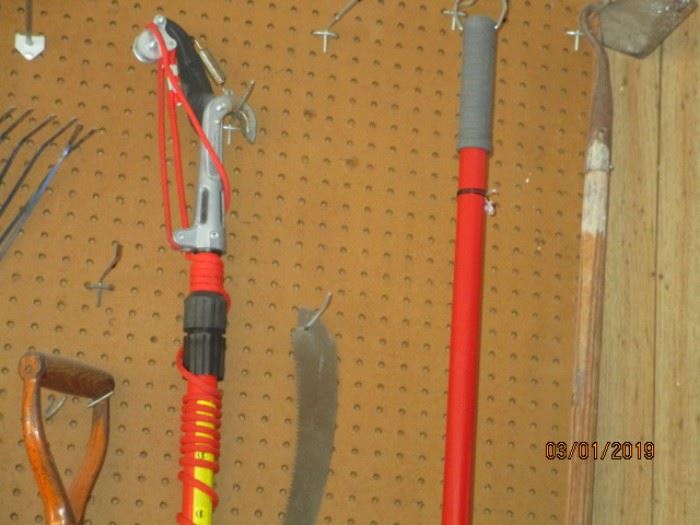 Tree trimmer and other yard tools