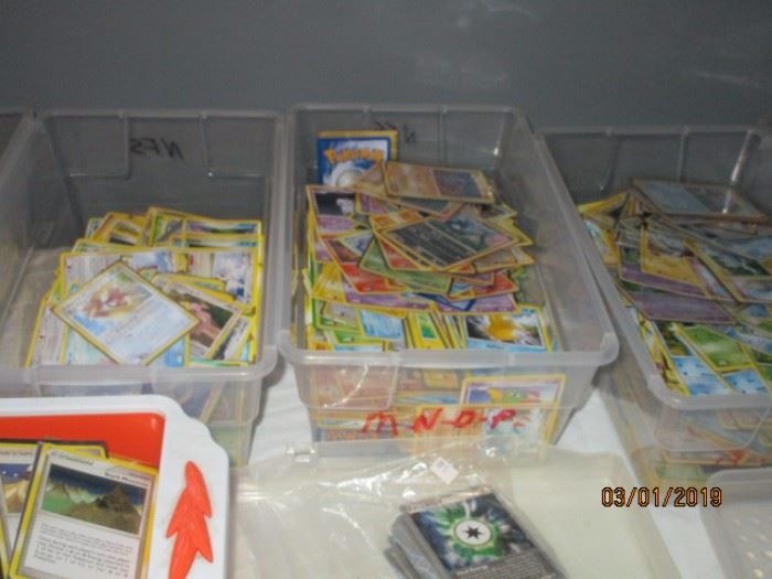 Pokemon trading and game cards