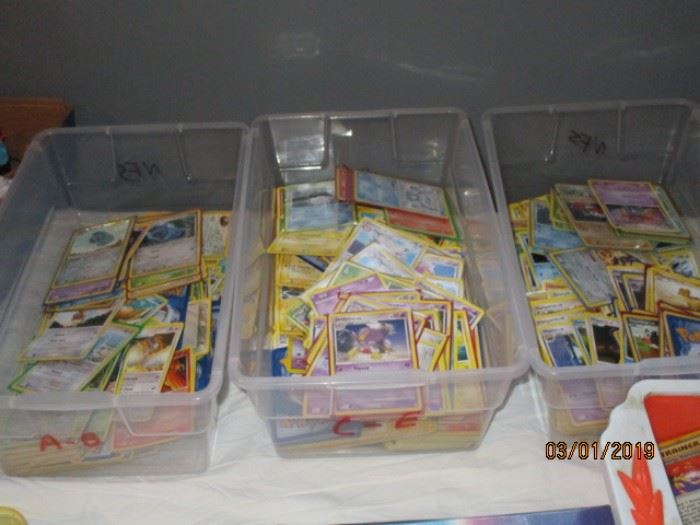 Pokemon trading and game cards