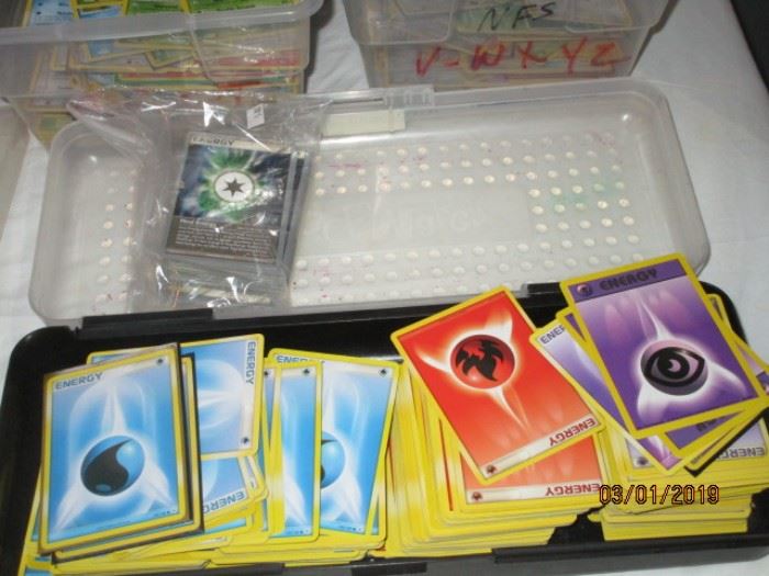 Pokemon trading and game cards