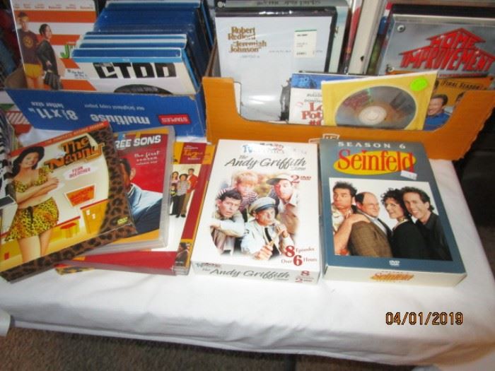 DVDs including TV series