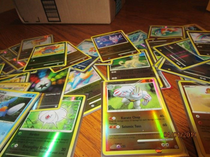 more Holographic Pokemon cards