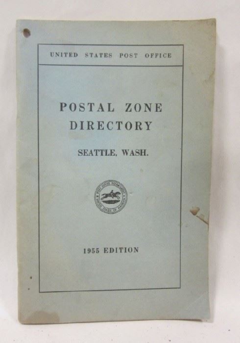 1955 Seattle, Wash postal zone directory