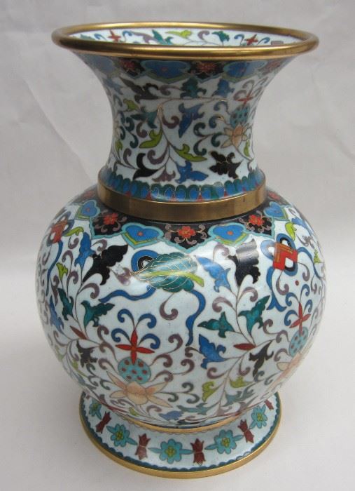 Chinese cloisonne vase