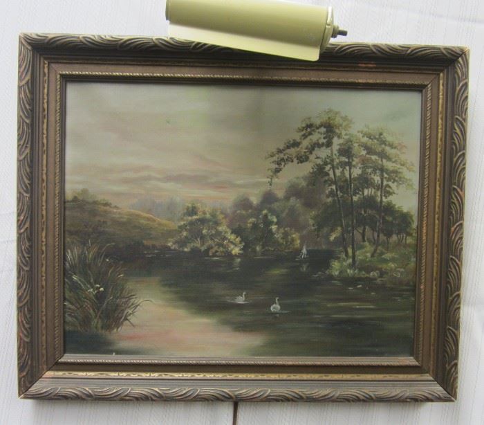 19th century oil on landscape oil on canvas