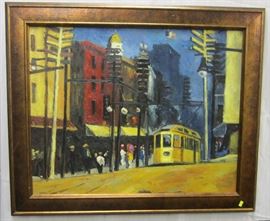 Edward Hopper Fine Art Reproduction of  "Yonkers". 30" x 24"
 