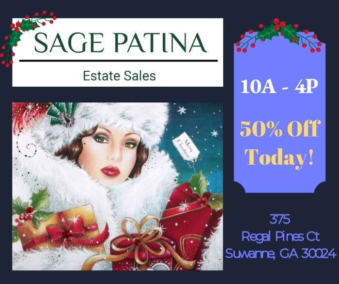SAGE PATINA Estate Sales 50% Off Today! 