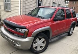 2002 Chevy Trail Blazer 4 Wheel Dr 85,000 miles. $3,800 or best offer.