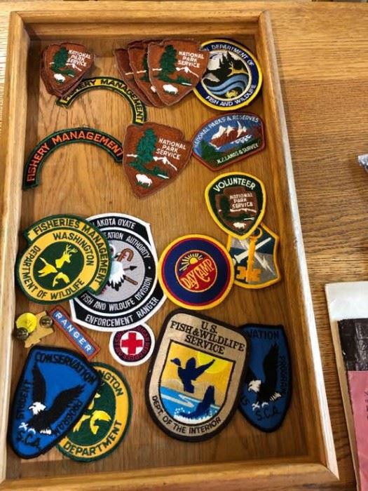 A collection of national Park badges