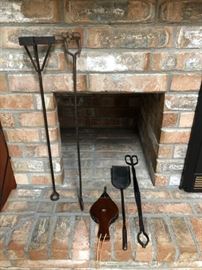 Branding irons and fireplace tools