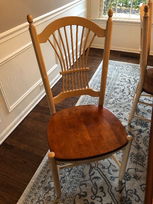 Dining chairs, 6, Giguere & Morin (selling with the table as a set)