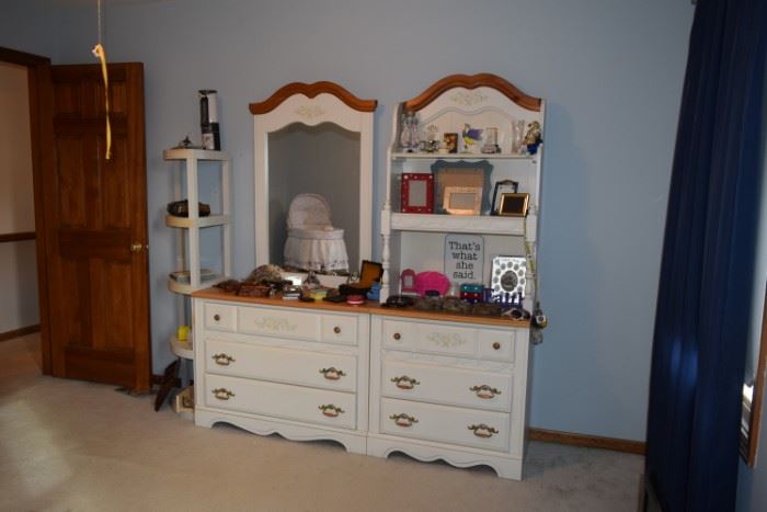 Vanity and Bookcase with Drawers