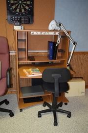 Desk with Movable Lamp