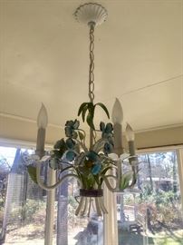 Vintage tole light fixture