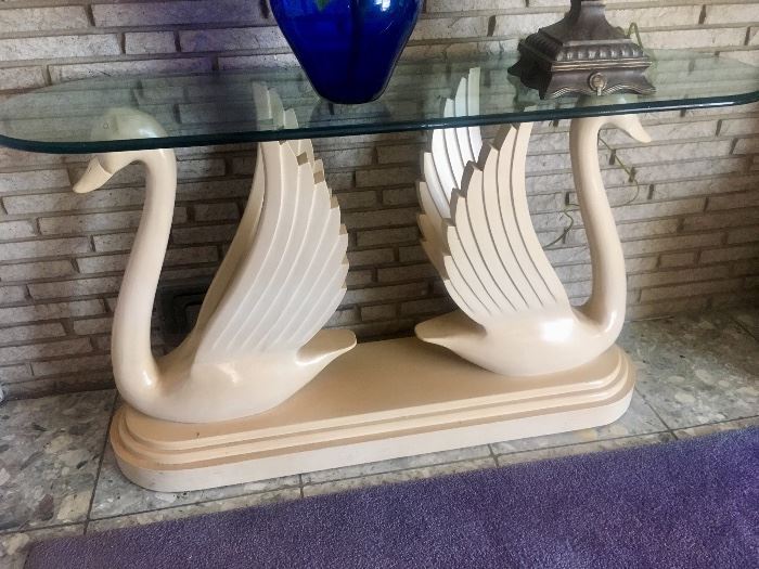 Swan console table