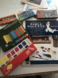 Just a sampling of the hundreds of art supplies