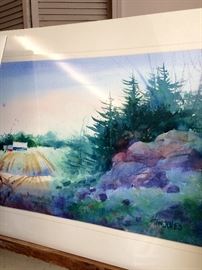 Original watercolor by Tom Jones