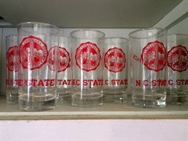NC State drinking glasses