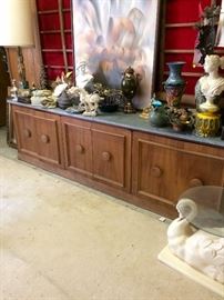 8 ft slate top credenza