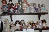 Vintage dolls including a Shirley Temple doll