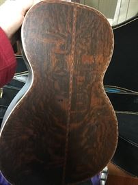 Back of Supertone guitar