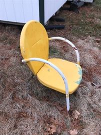 Vintage  metal spring chairs