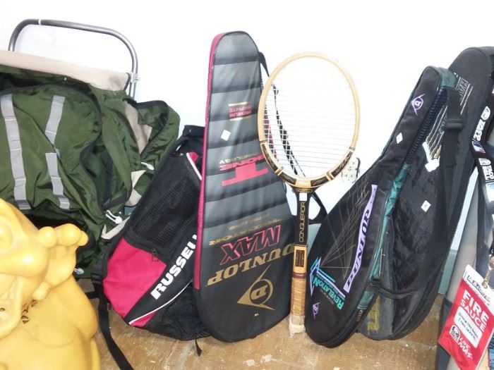 Hiking Back Pack, Tennis Rackets