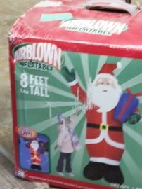 Inflatable 8' Santa for your yard