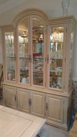 Bernhardt china cabinet, lighted